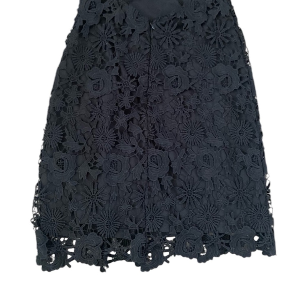 Lulus Black Crochet Open Back Evening Dress Size Small - Picture 6 of 8